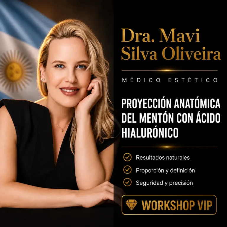 Proyección anatómica del mentón con AH | Dra. Mavi Silvia Oliveira