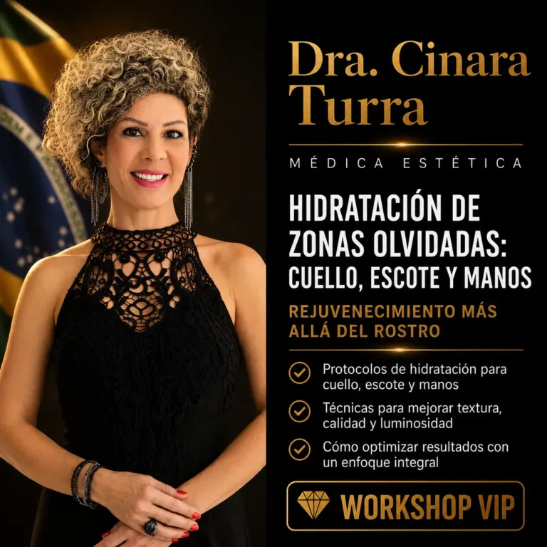 Hidratación de zonas olvidadas: cuello, escote y manos | Dra. Cinara Turra